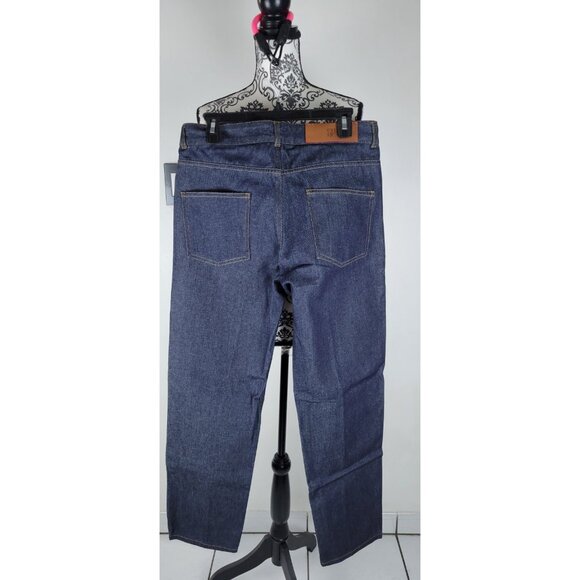 NWT Carolina Herrera Mens Dark Wash  Denim Straight Leg Jeans 32 - Picture 4 of 14